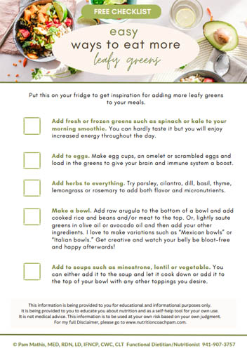 easy ways to eat more greens